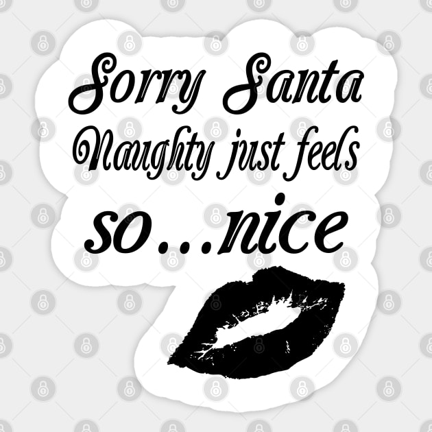 Naughty or Nice Sticker by Boo Face Designs